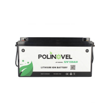 Polinovel Lifepo4 RV para Solar Camper de 12 voltios de hierro Banco de almacenamiento de fosfato Batería de iones de litio 12V 150AH